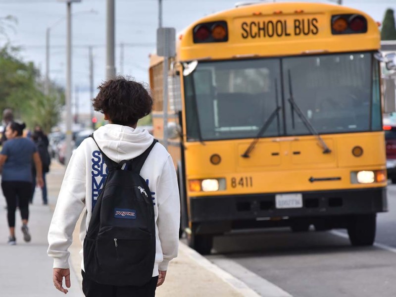 Monday, August 29, was the first day of school for San Diego Unified School District. Photo by Chris Stone