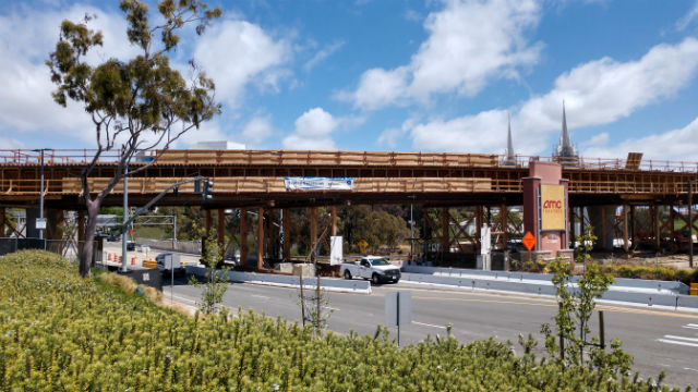 Blue Line trolley construction