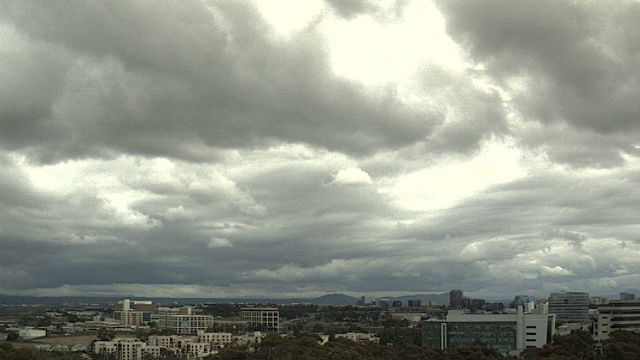 Cloudy skies over University City