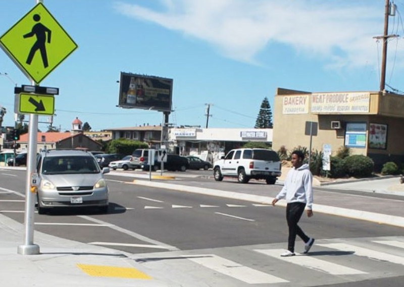 Crosswalk in San Diego