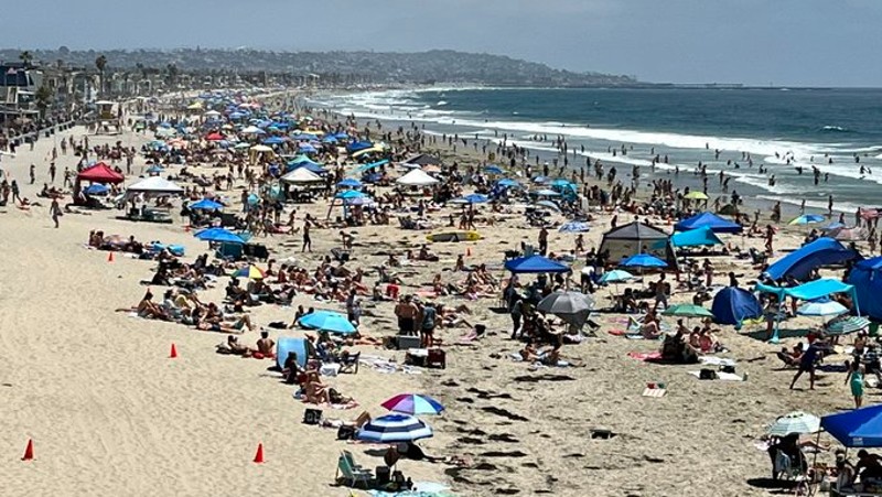 Beach crowd