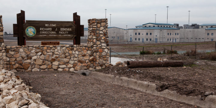 The Richard J. Donovan Correctional Facility in Otay Mesa is shown on Dec. 21, 2018. Among those housed at the state prison are inmates convicted of murder.