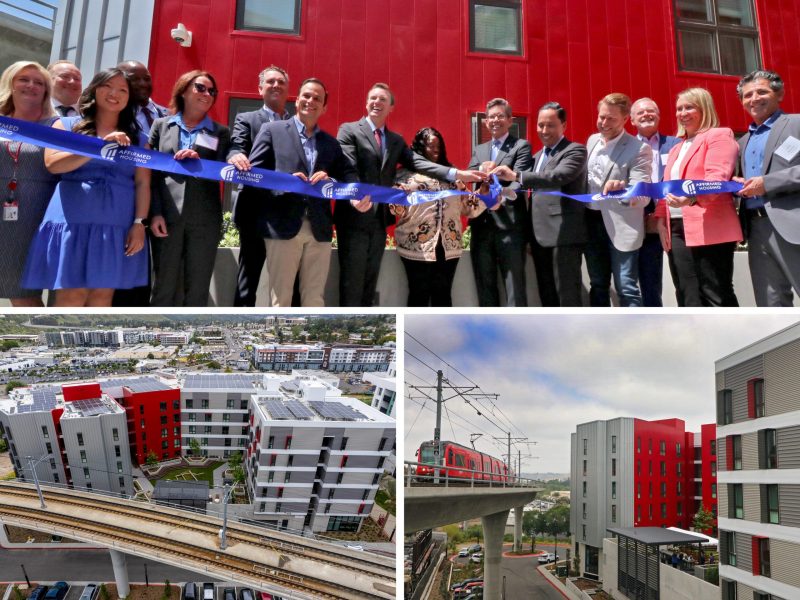 Photo montage showing ShoreLINE develpment grand opening. Image courtesy Affirmed Housing / Twitter