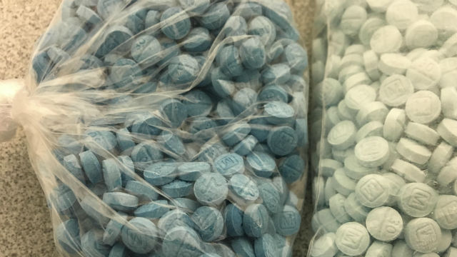 Bags of fentanyl pills