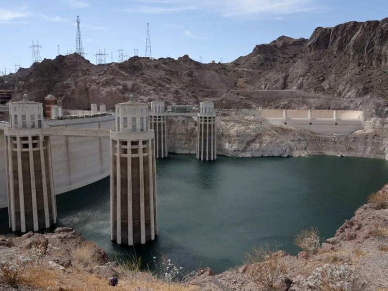 Low water level at Hoover Dam intake