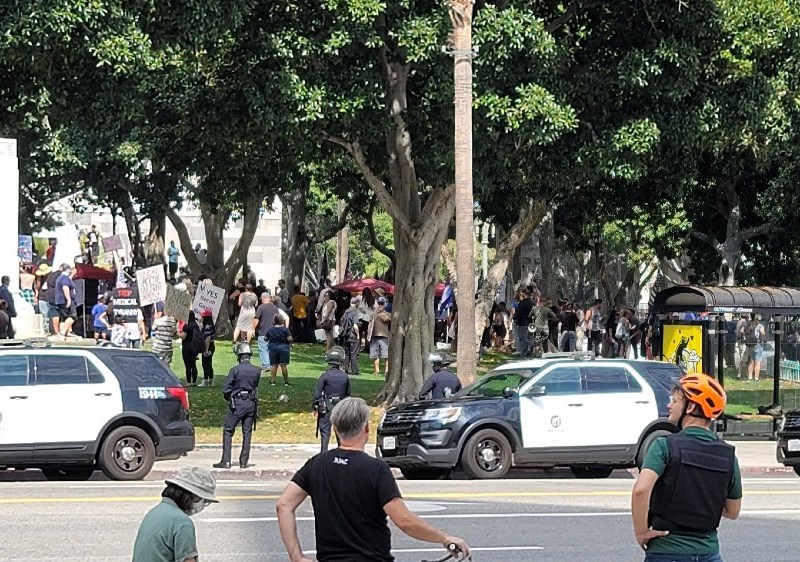 Anti-vaccination protest