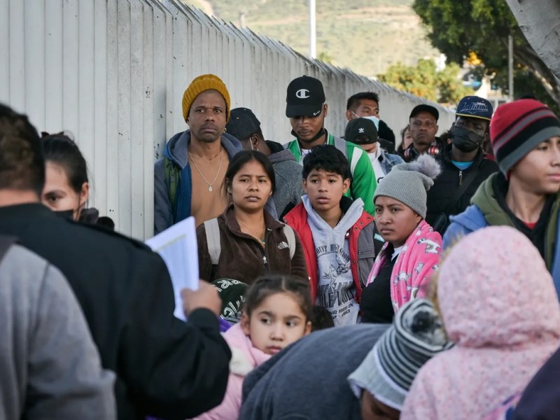 Migrants at border