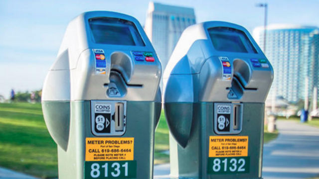 Port operated parking meters