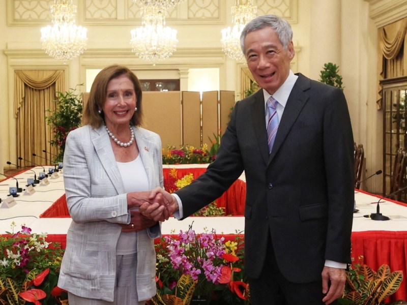 Nancy Pelosi in Singapore