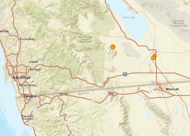 Earthquake locations