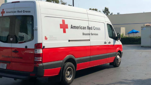 Red Cross disaster-relief truck