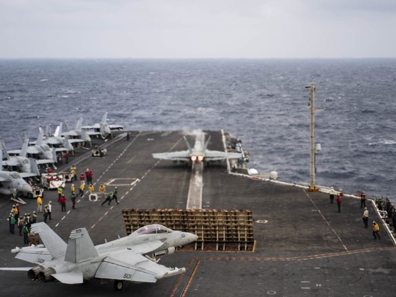 F/A-18F launches from the USS Rossevelt