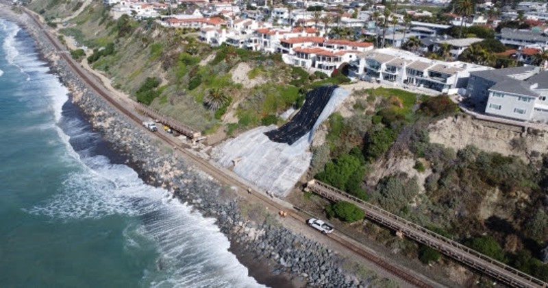 San Clemente landslide