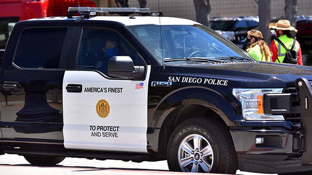 San Diego Police car cruiser