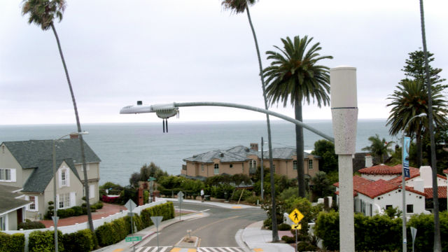 A smart streetlight in La Jolla