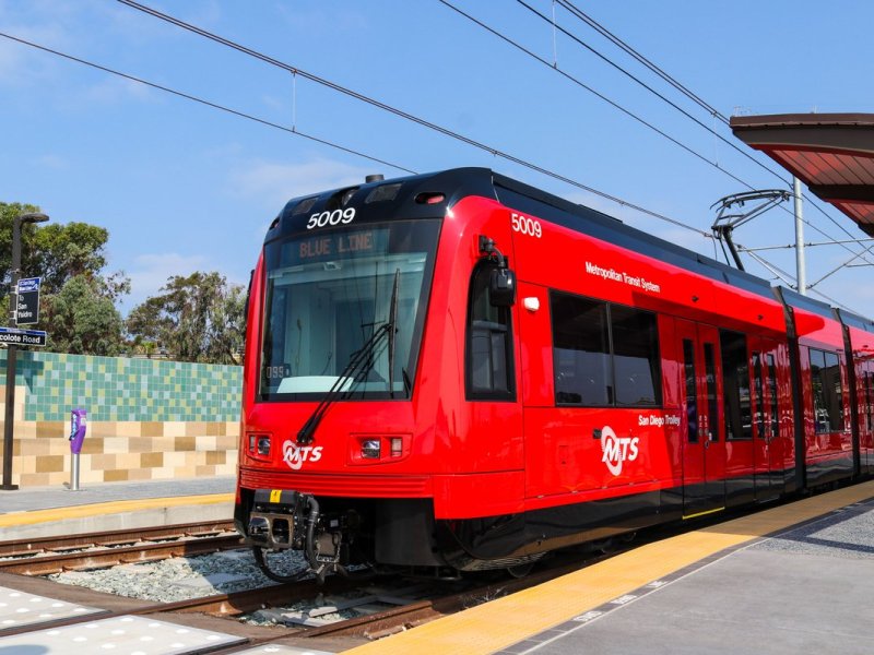 Trolley at Tecolote Road