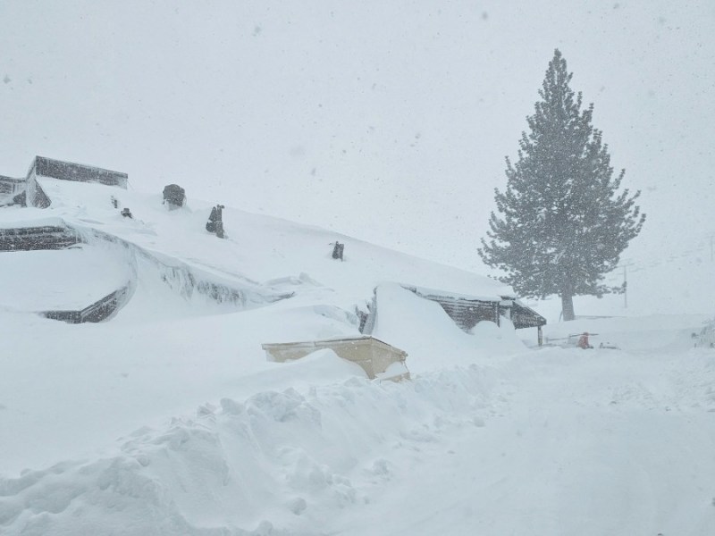 Snow-covered home