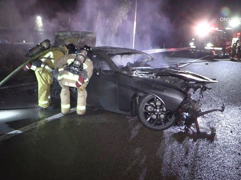 Wreckage on I-5